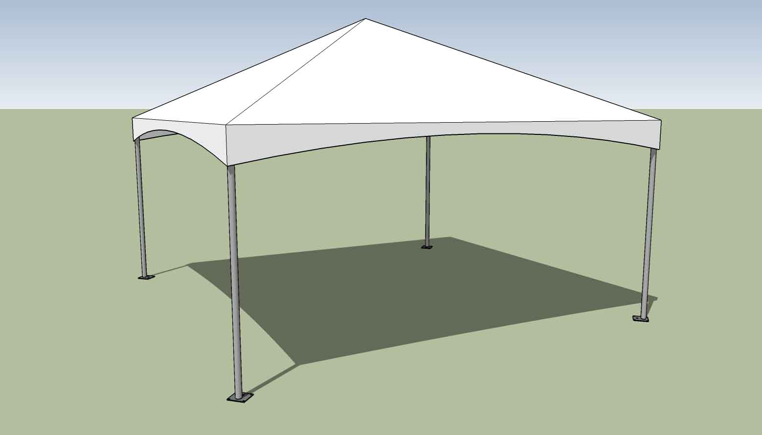 15x15 frame tent